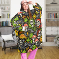Skull Static Blanket Hoodie