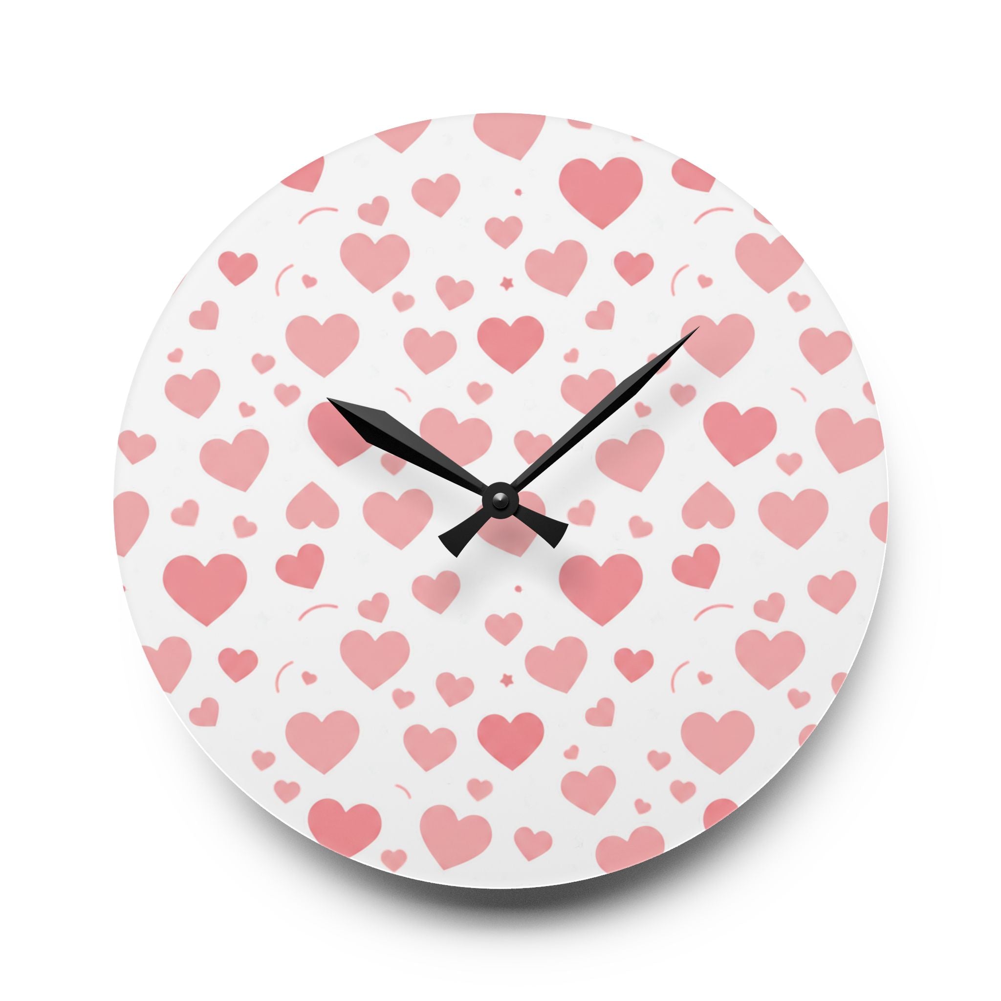 Pretty In Pink Acrylic Wall Clock