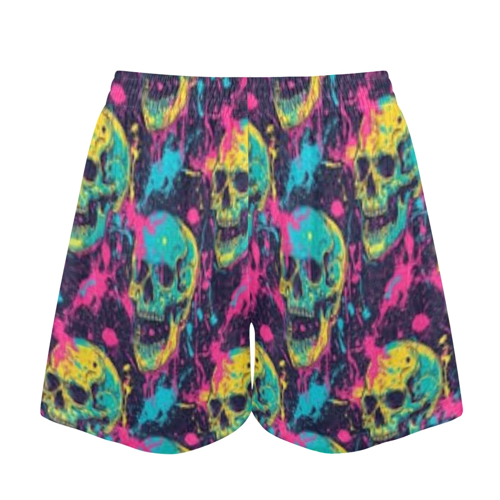 Color Skull Pajama Shorts