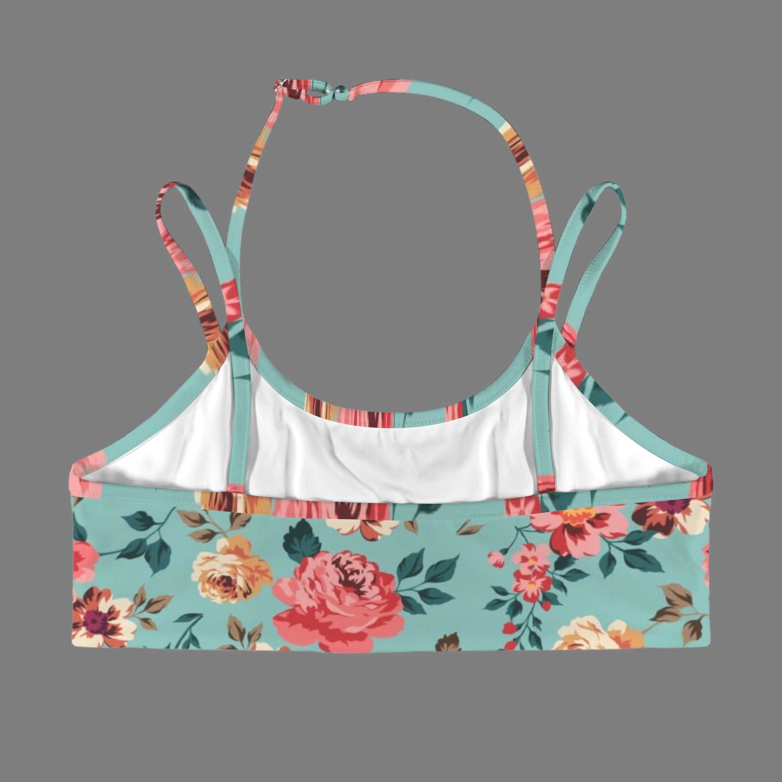 Mints Of Pink Double Strap Sports Bra