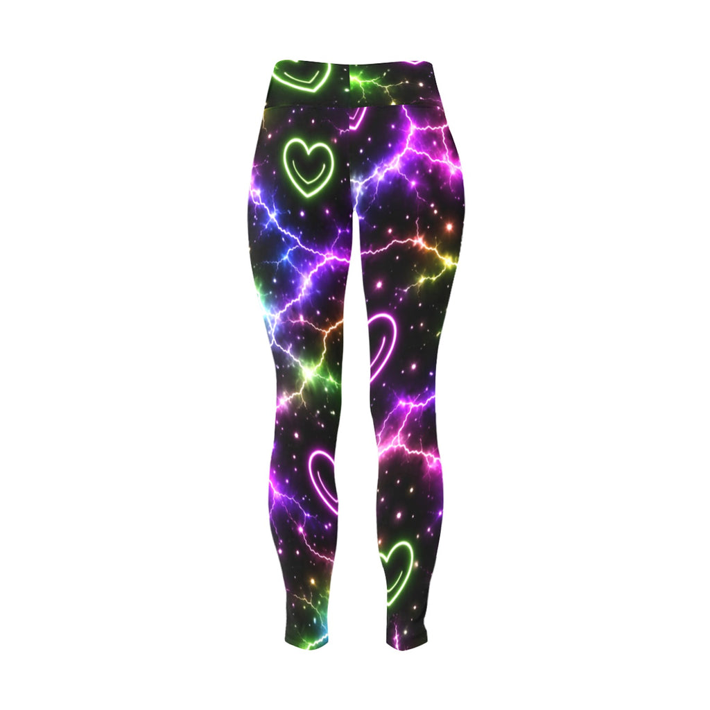 Electric Heart High Waist Leggings