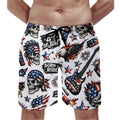 Custom Men's Quick Dry Swim Trunks Elastic Waist Drawstring Beach Shorts