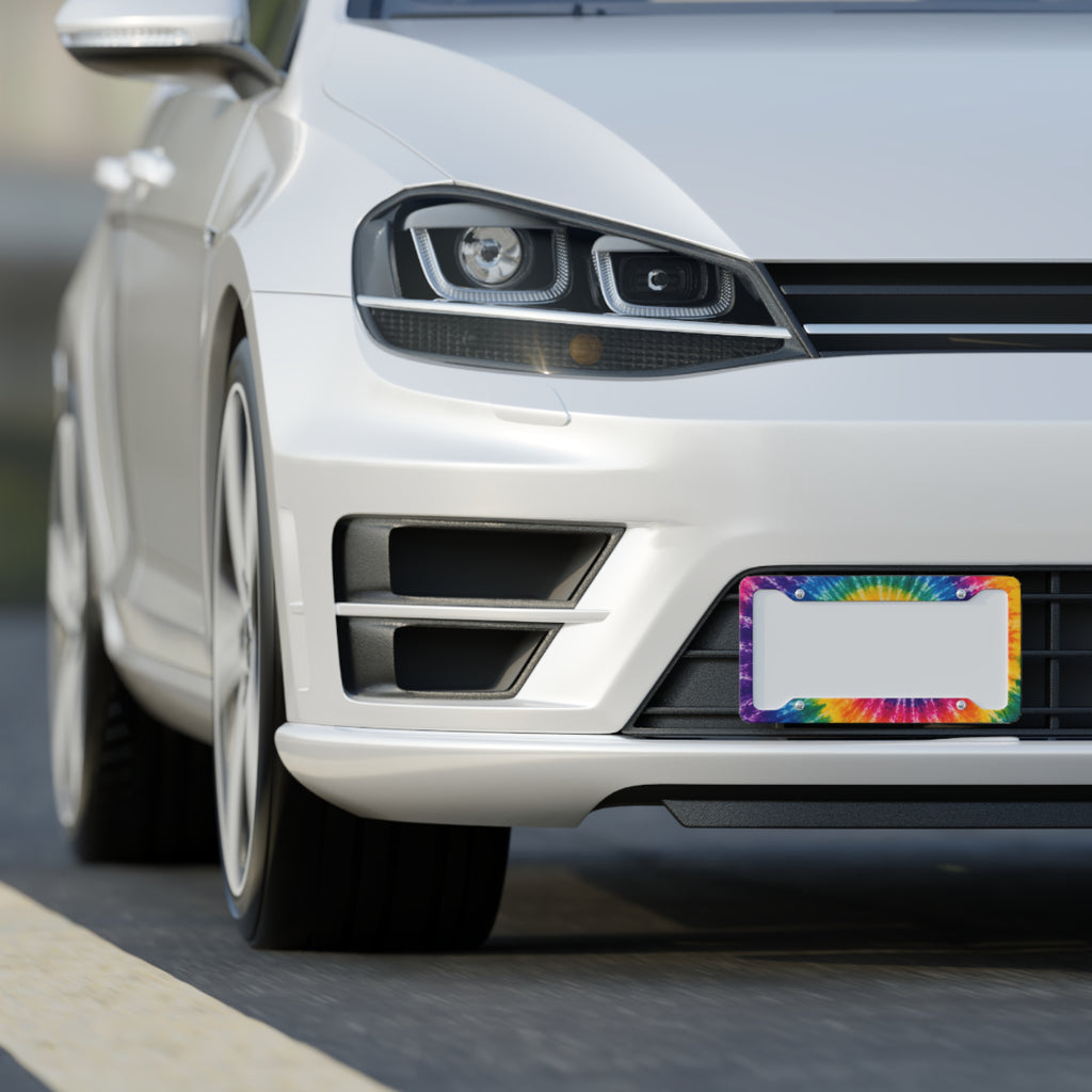 Groovy License Plate Frame