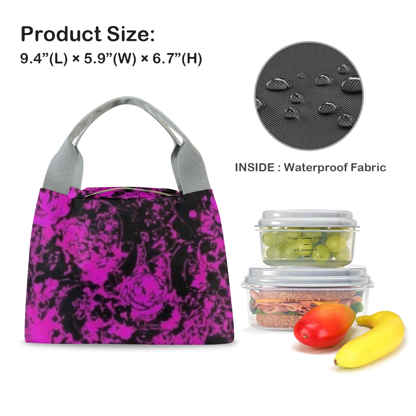 Purple Fade Portable Storage Bag