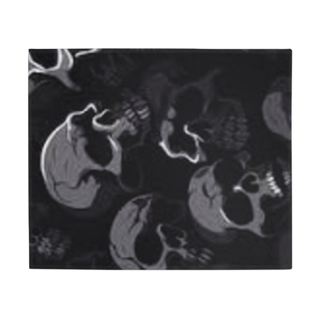 Dark Skull Plush Fleece Blanket