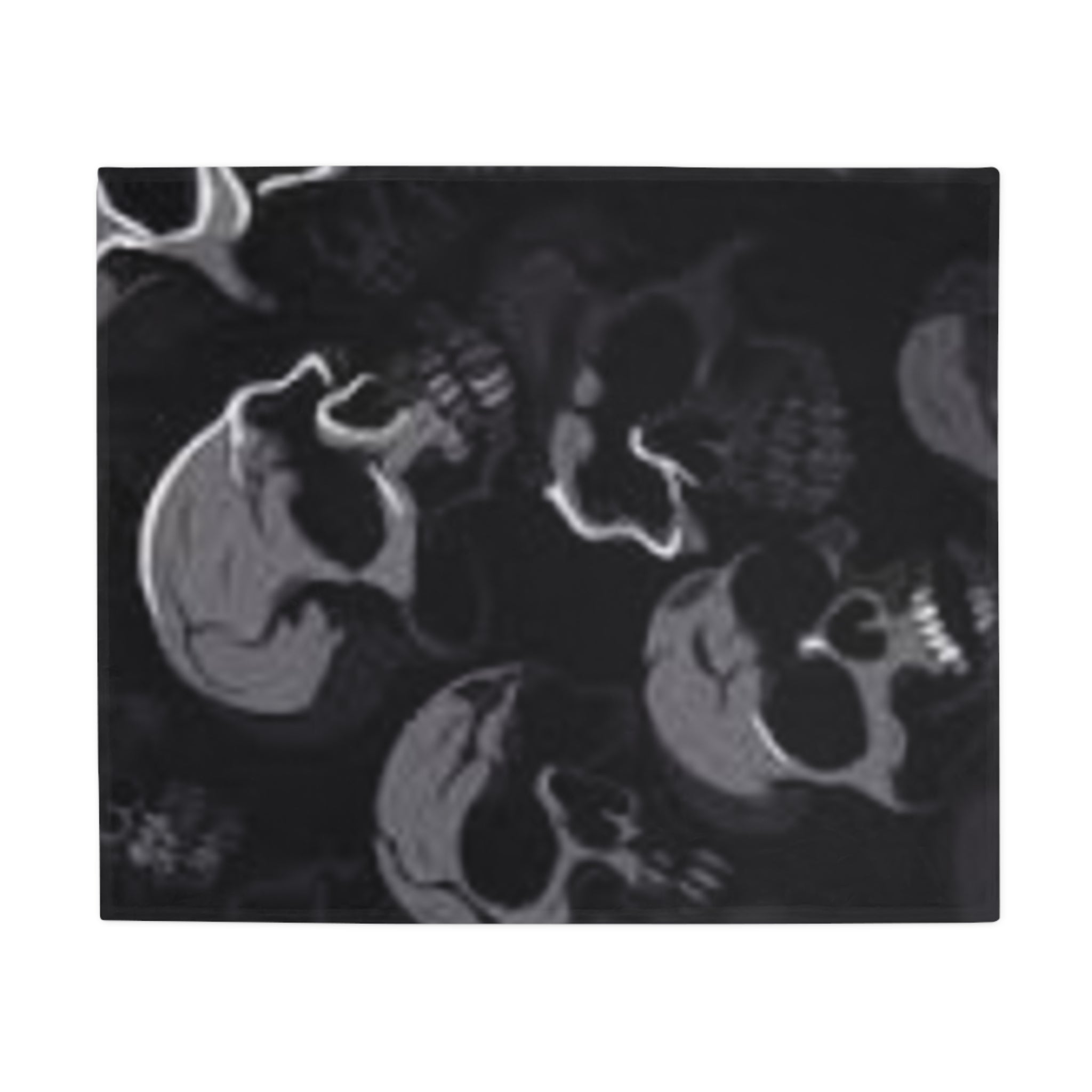 Dark Skull Plush Fleece Blanket