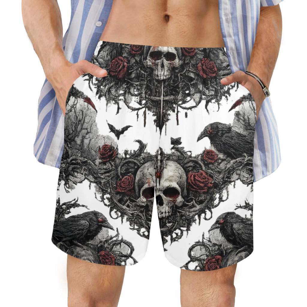 Grim Raven Beach Shorts