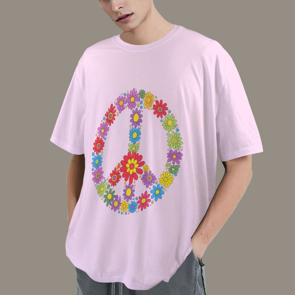 Floral peace Over Size Shirt