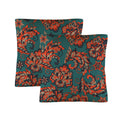 Sunset Paisley Linen Pillows Cases 2pk