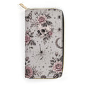 Custom Large Capacity Zip Around Wallet PU Leather Clutch Purse With Multi-Layer Slots