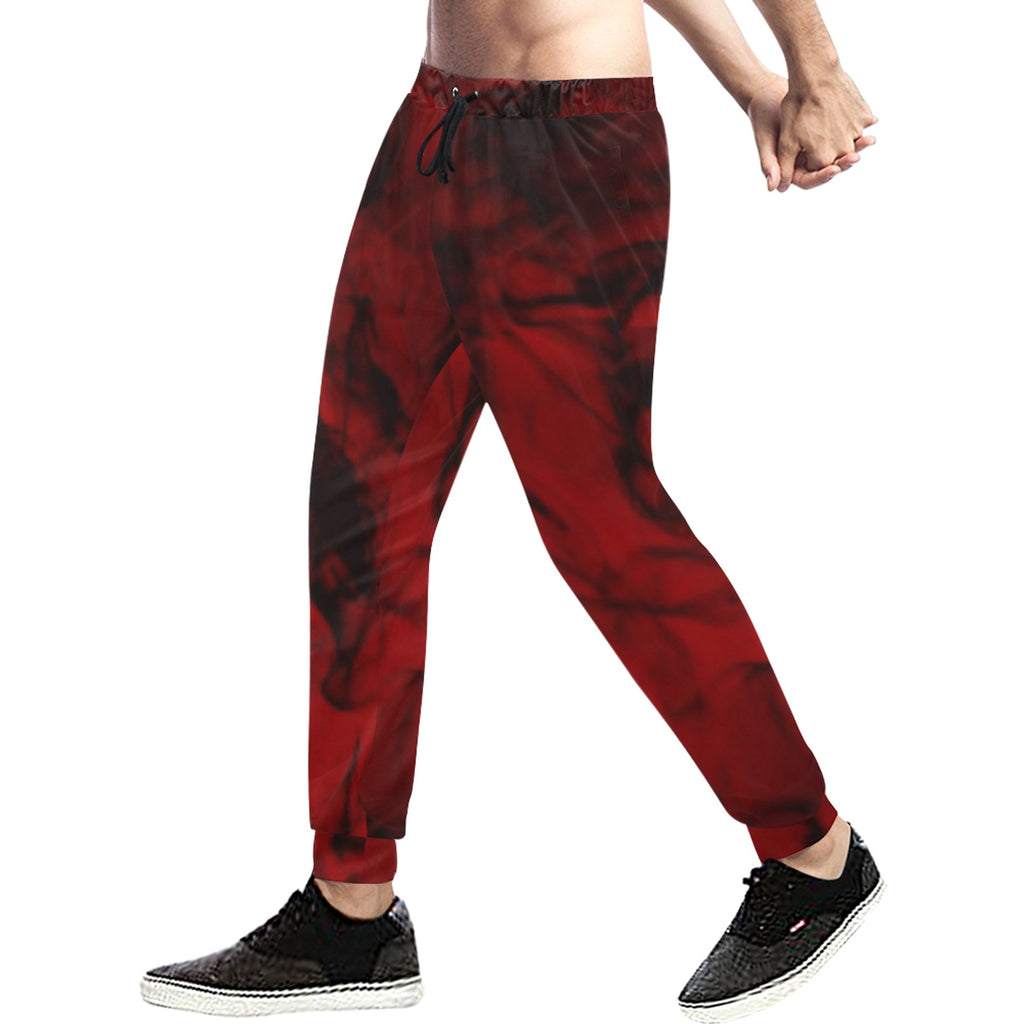 Crimson Black Joggers