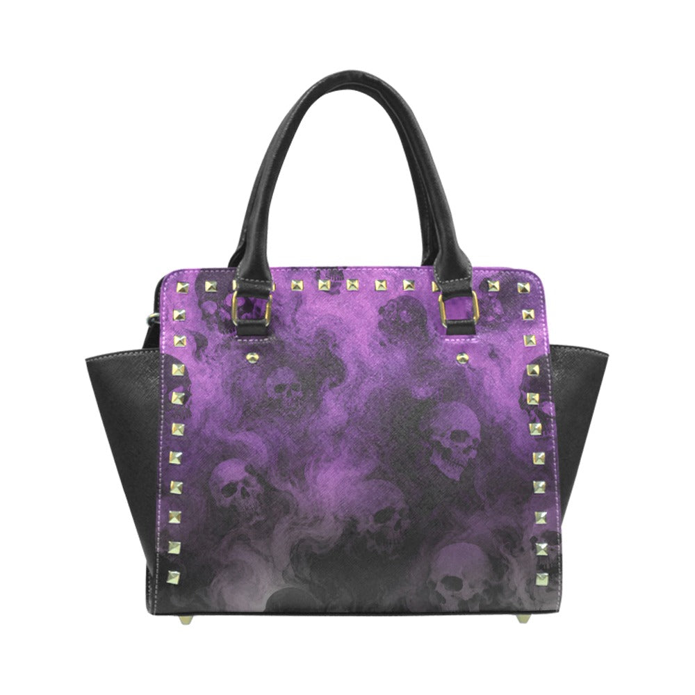 Violet Haze Rivet Shoulder Hand Bag