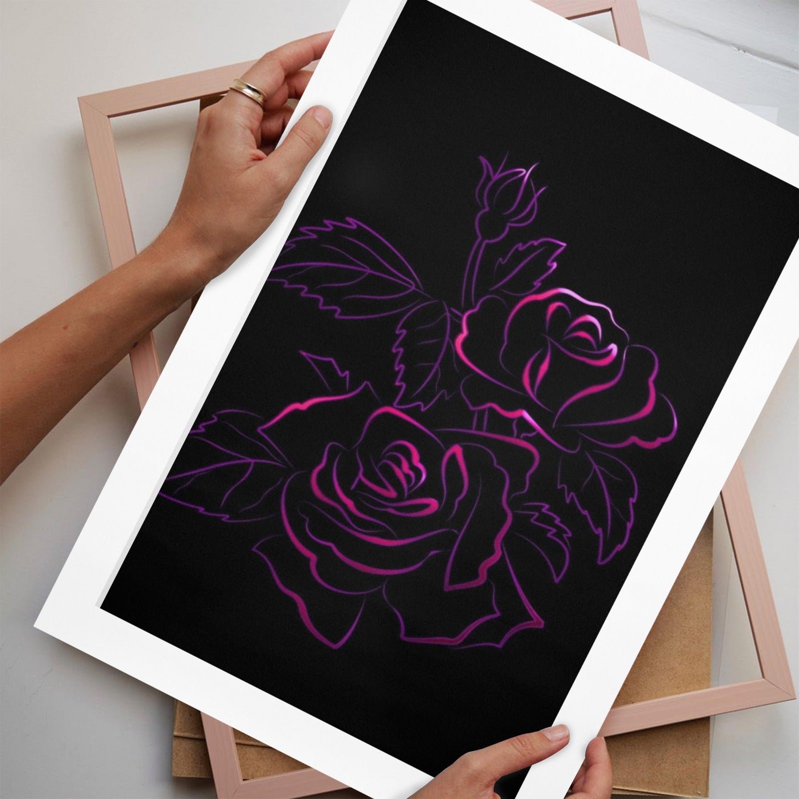 Violet Bloom Art Print 12"x18"