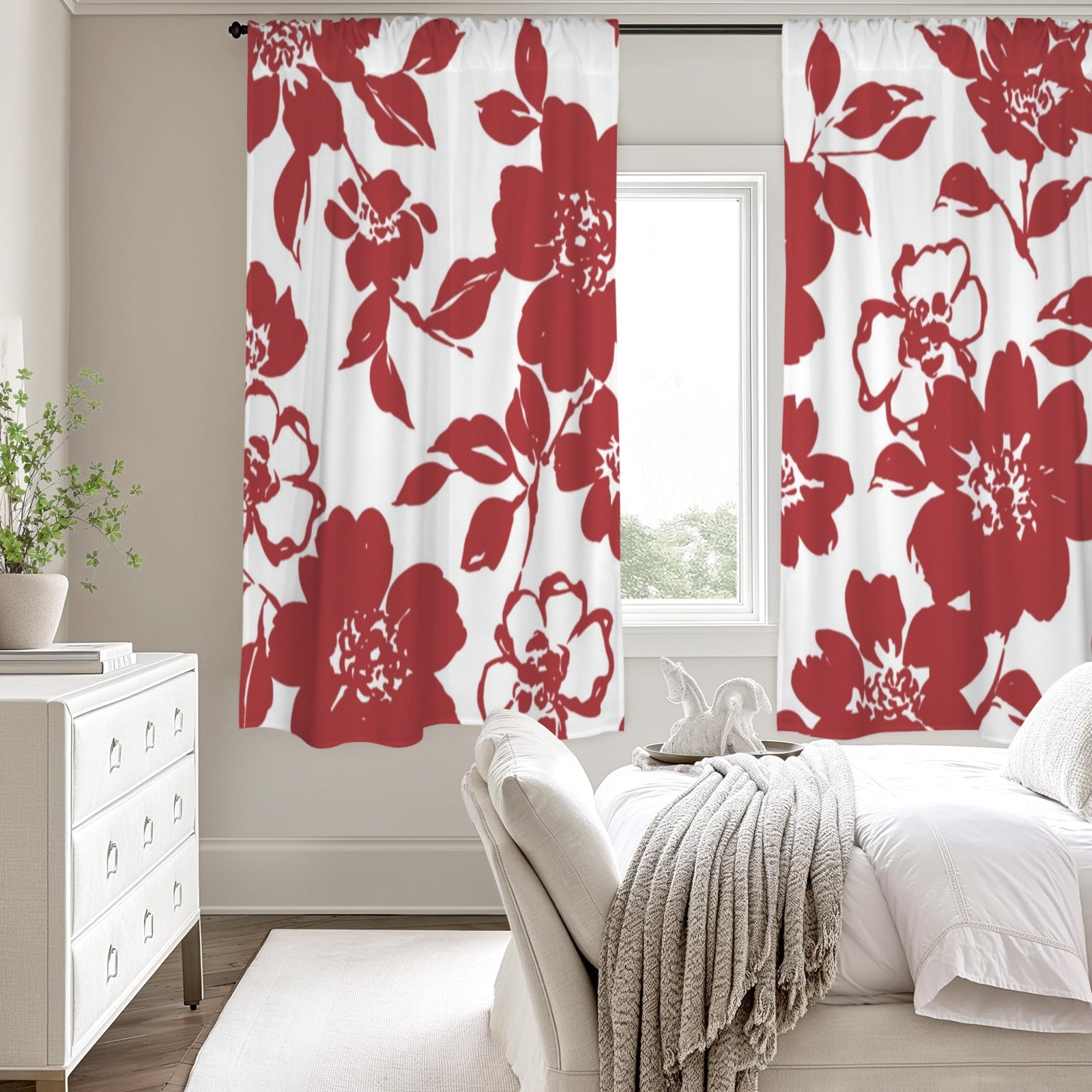 Scarlett Petal Window Curtains 52"x63"