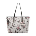 Lunar Lace Chic Leather Tote Bag