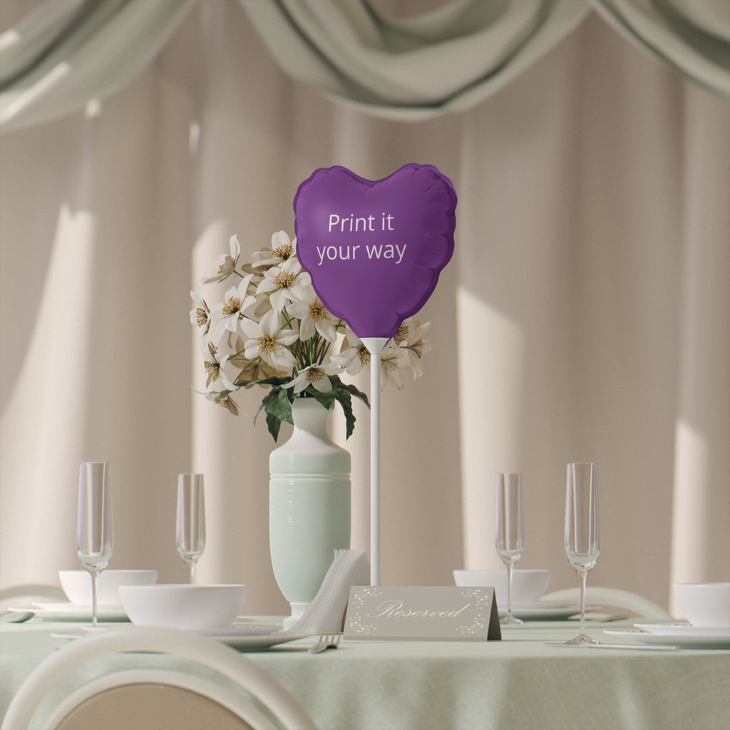 Personalized Custom 6" Heart Balloons