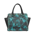 Emerald Halo Rivet Shoulder Hand Bag