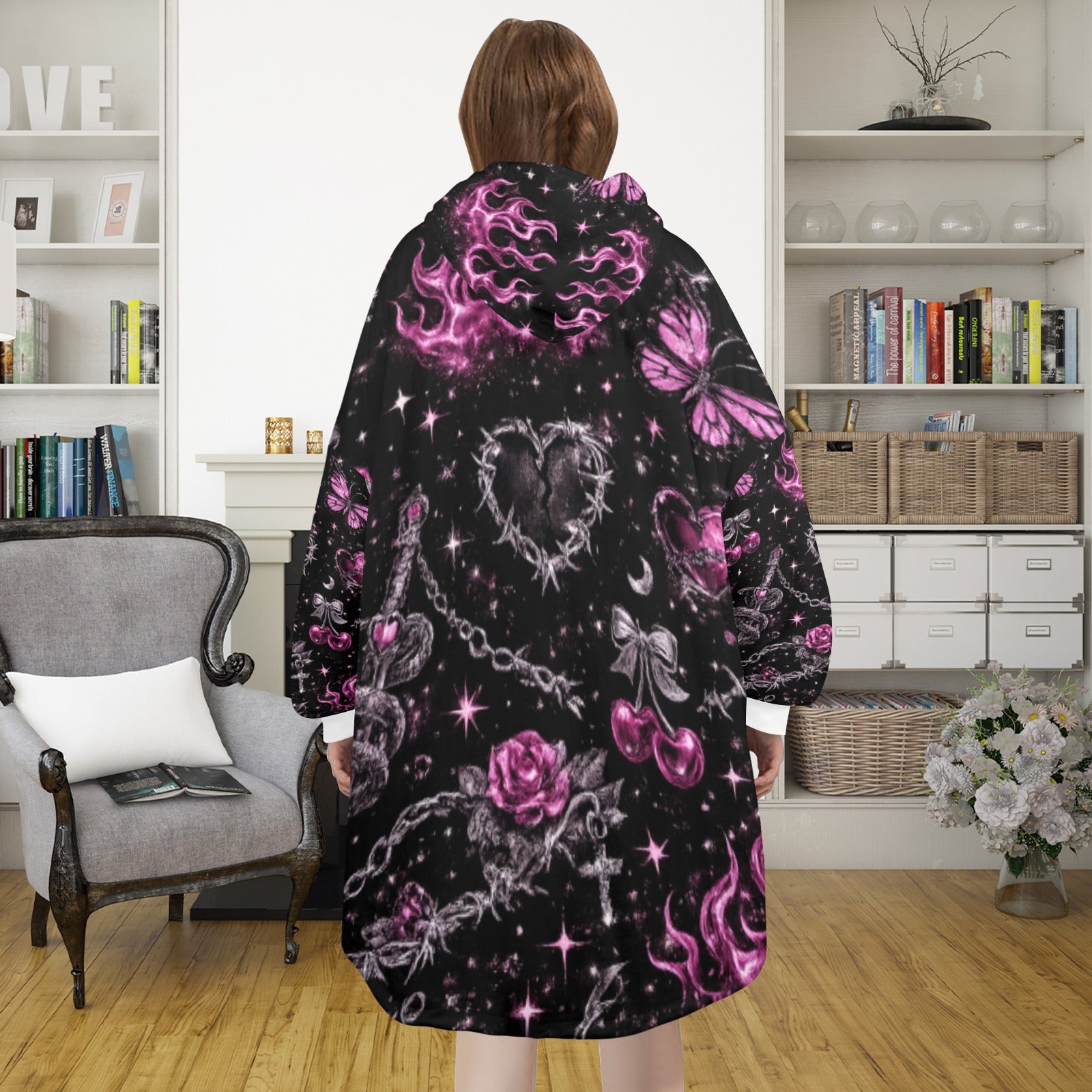 Dark Cupid Blanket Hoodie
