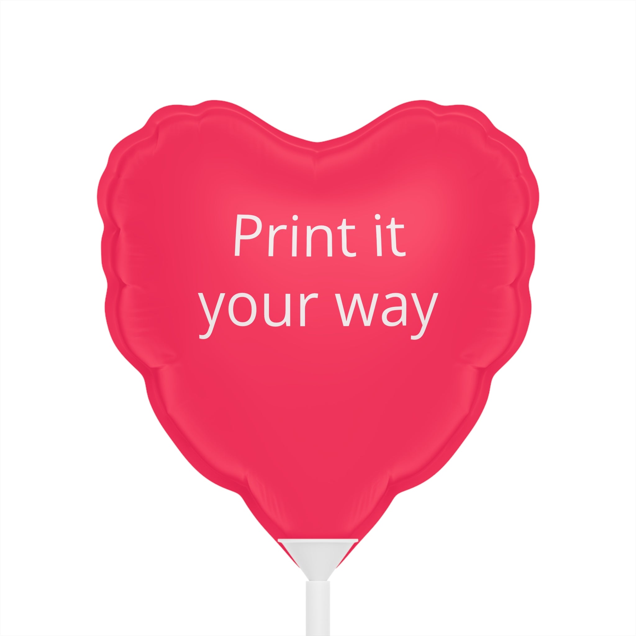 Personalized 6" Heart-Shaped Custom Print Balloon