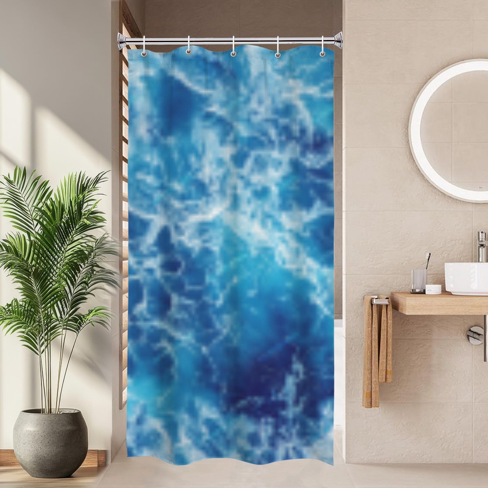 Blue Wave Shower Curtain 36"x72"