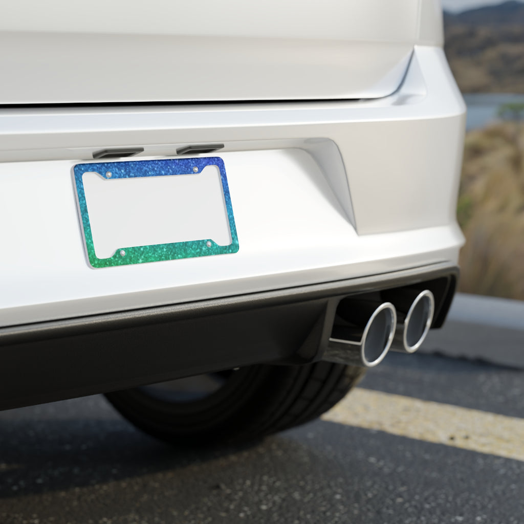 Ombre Bloom License Plate Frame