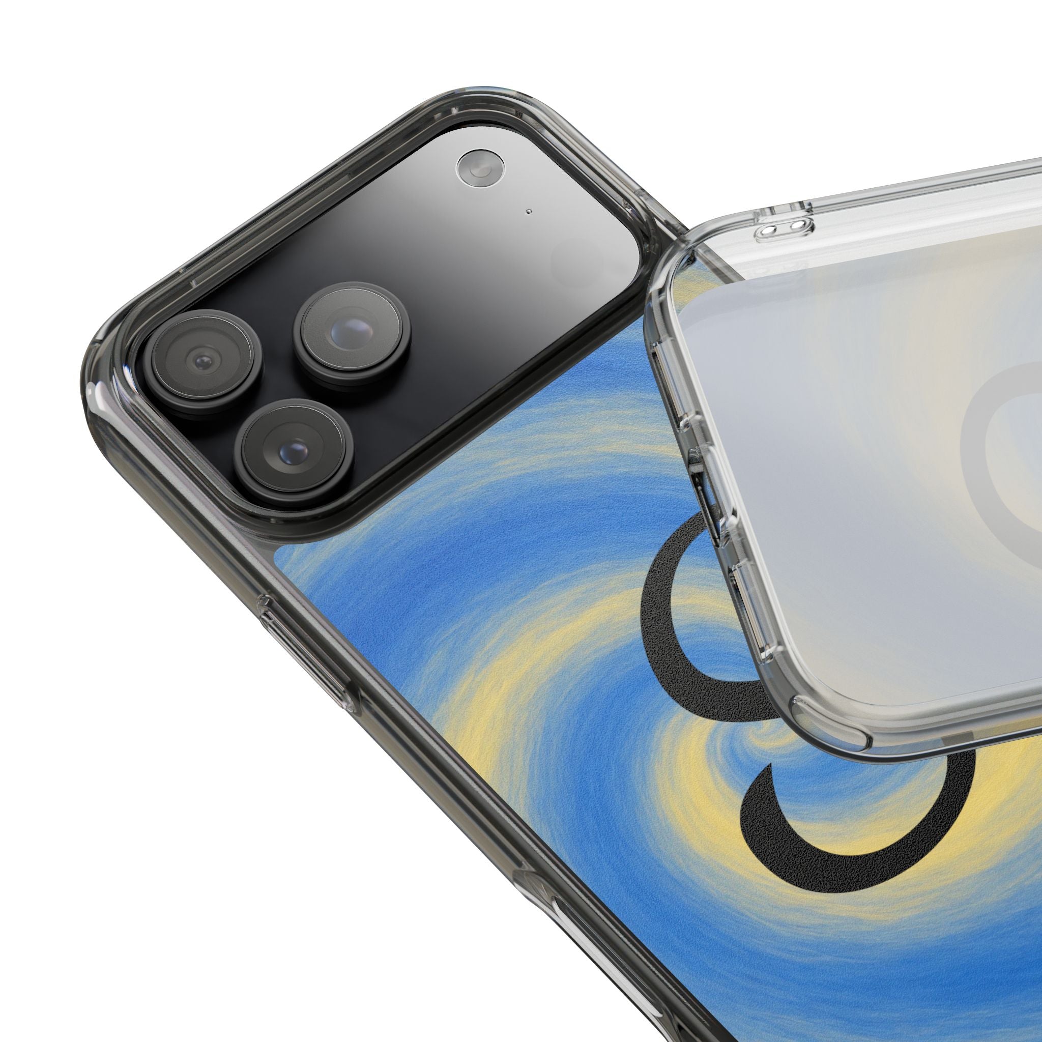 Personalized Blue Lemon Swirl Impact Phone Case