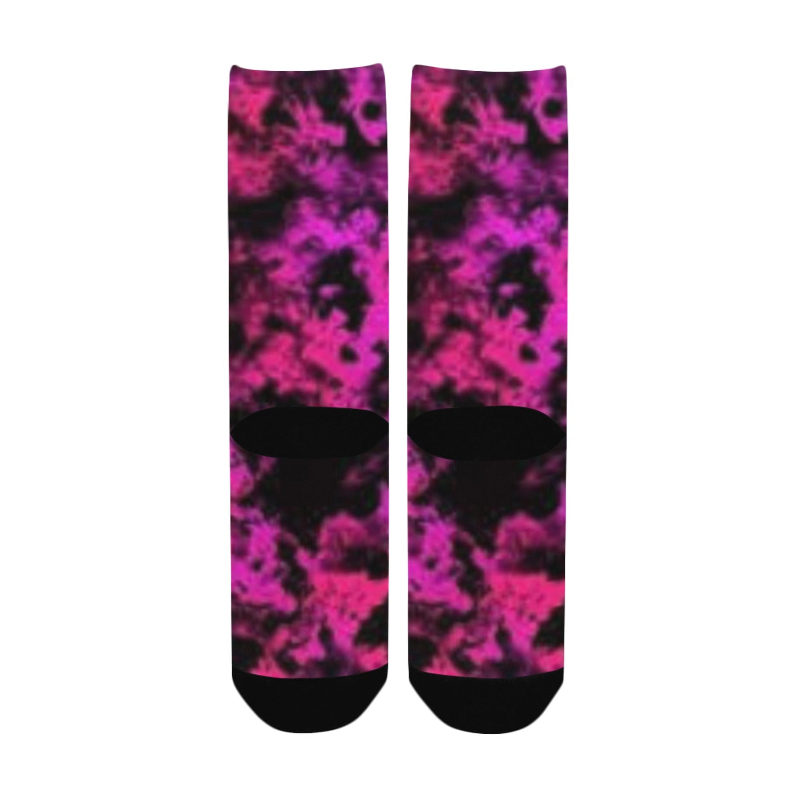 Electric Pink Tye Dye Socks