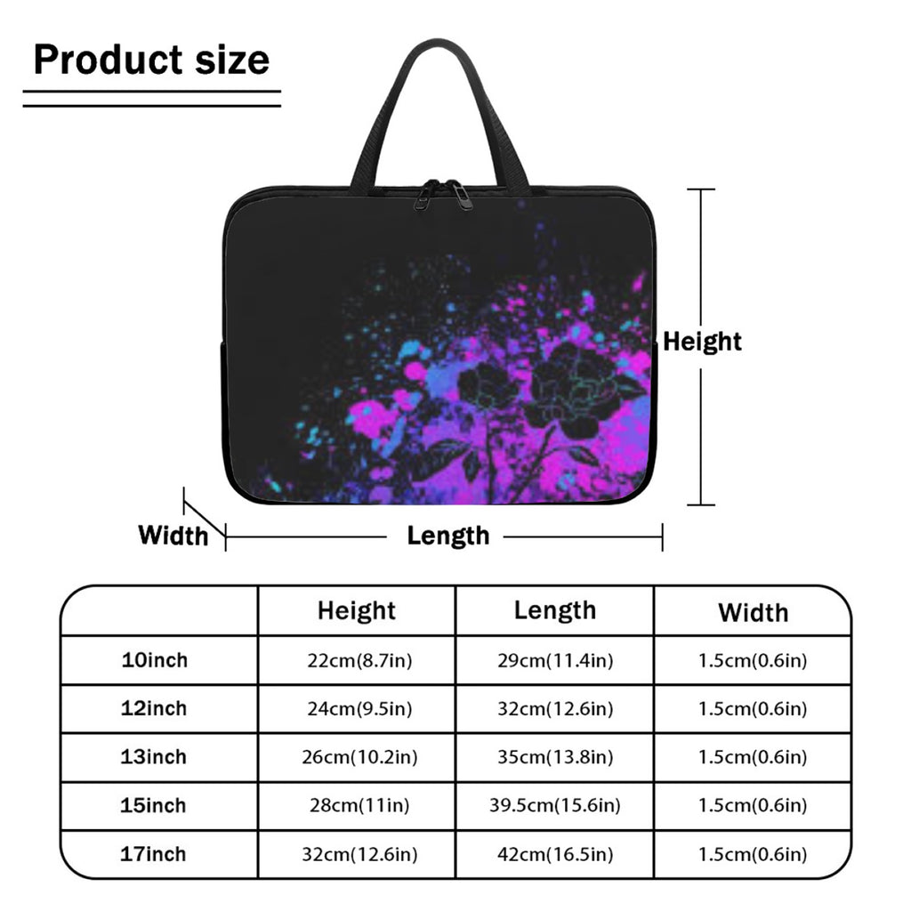 Violet Bloom Laptap Bag 15inch