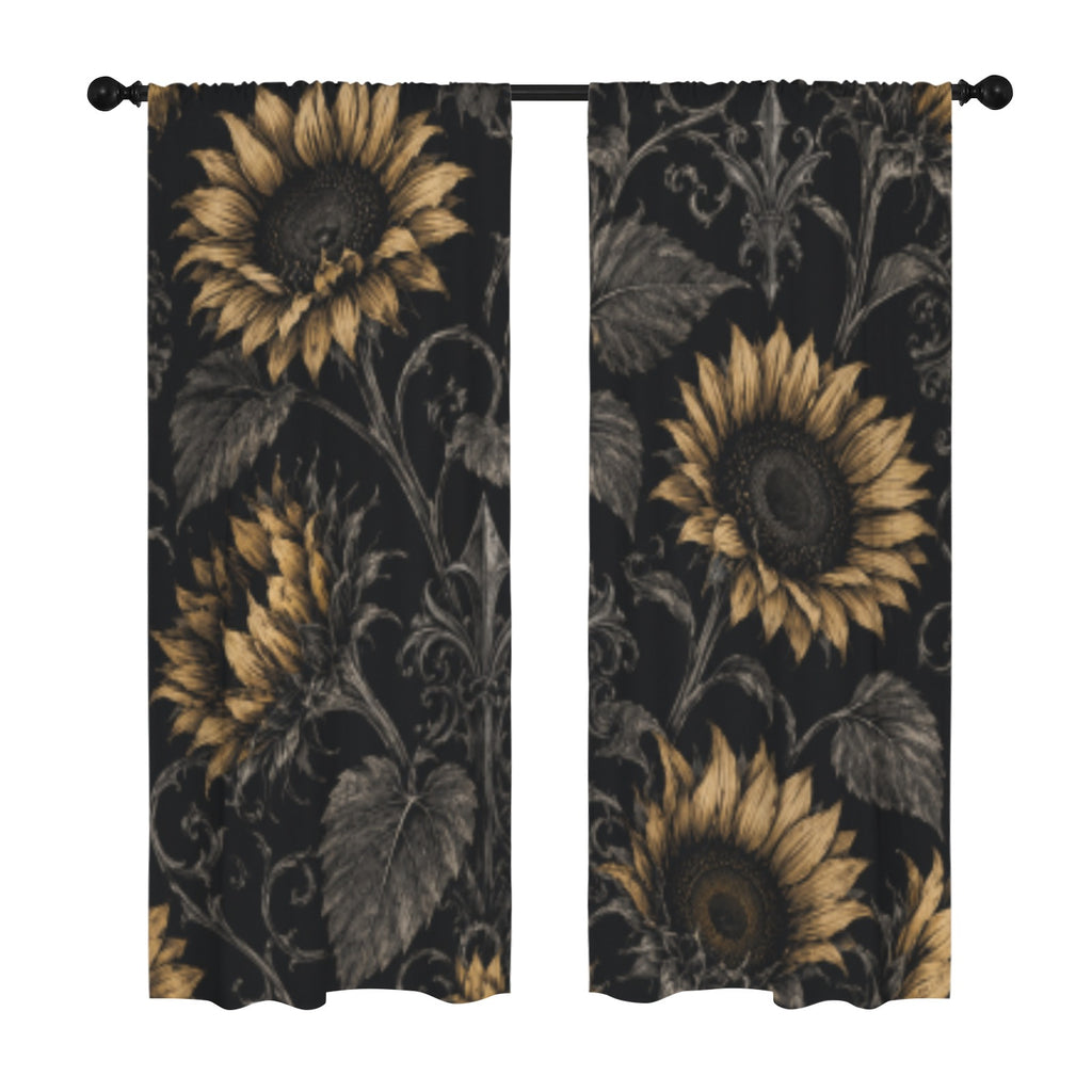 Sunflower Shadows Curtains 42"x84"