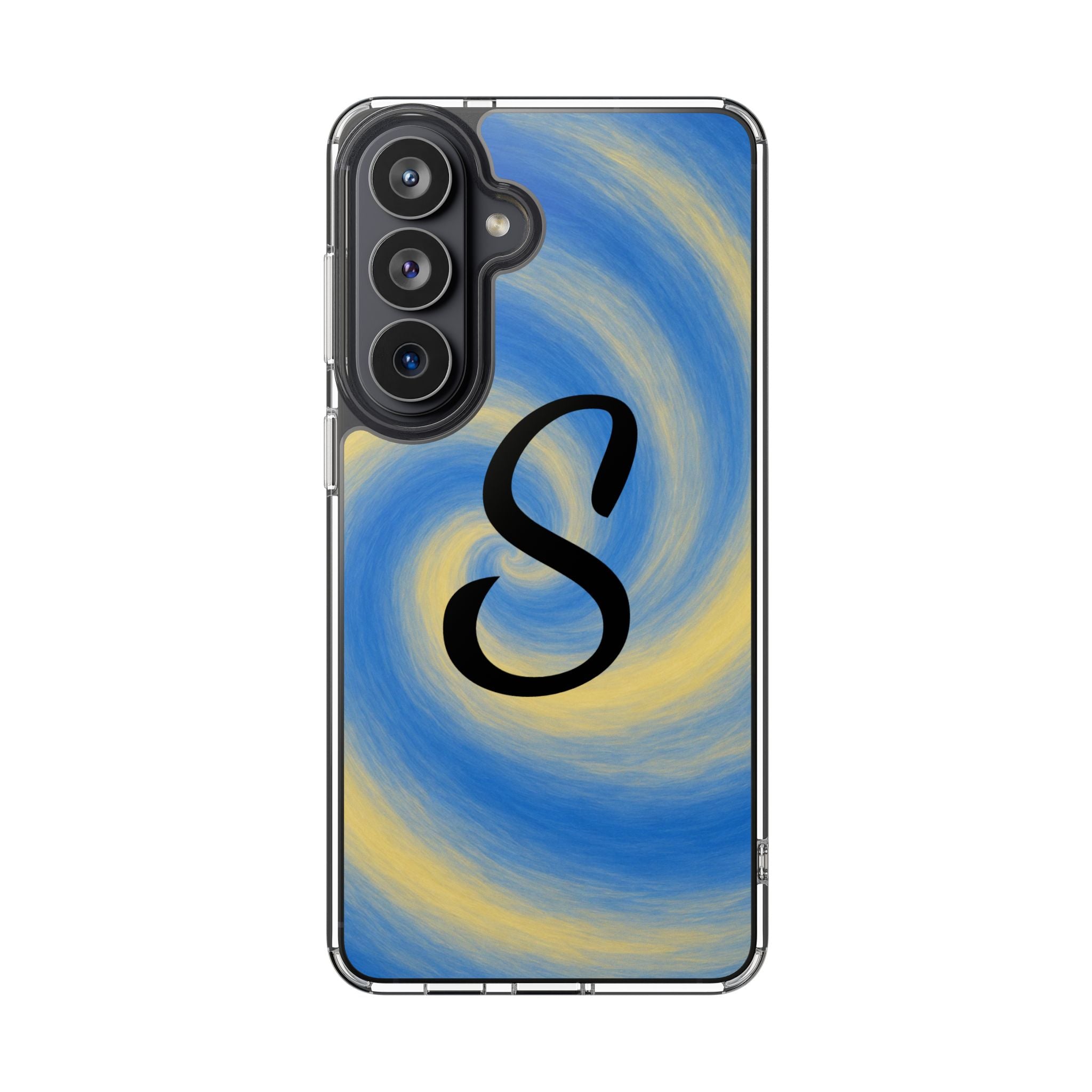 Personalized Blue Lemon Swirl Impact Phone Case