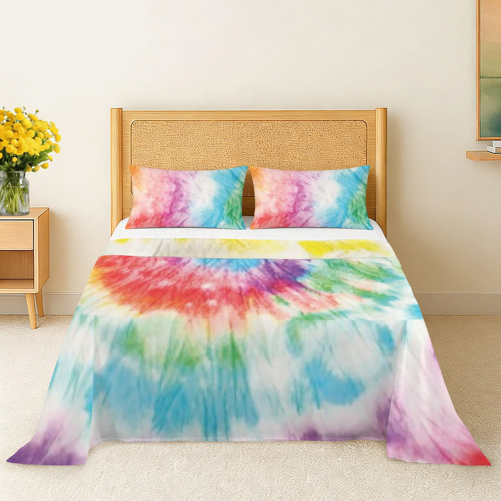 TyeDye Flast Sheet/Pillow Cases