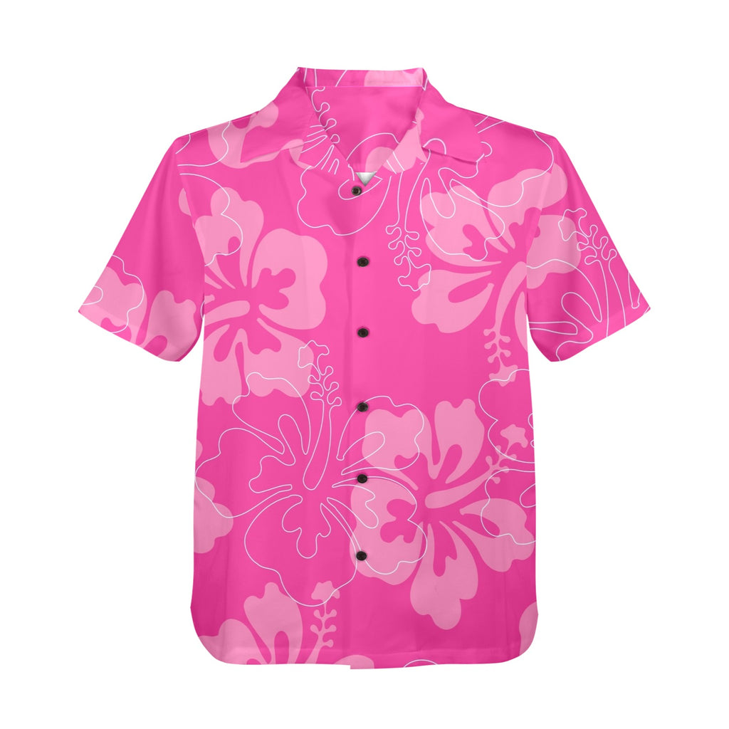 Tropical Pink Hawiann Shirt