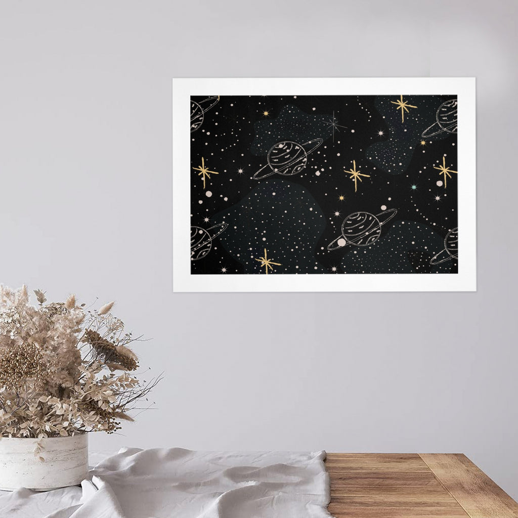 16"X12" Planet Wall Art
