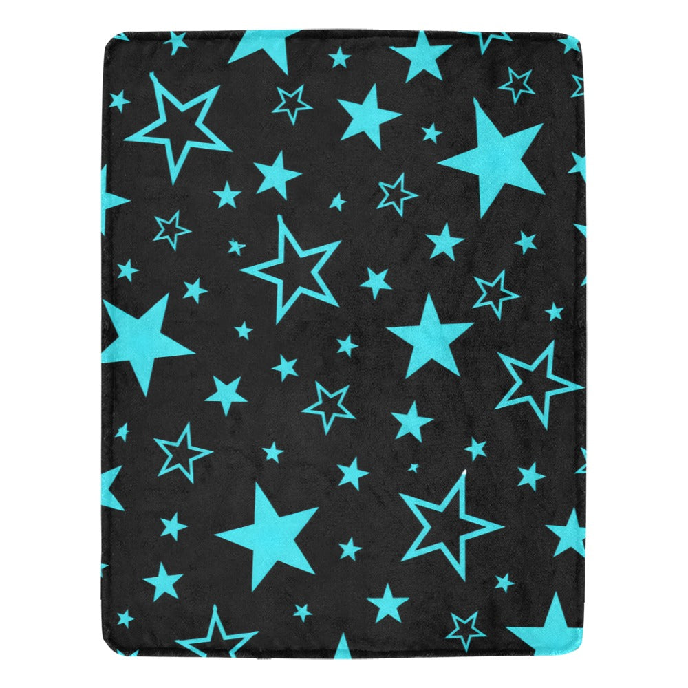 Aqua Edge Fleece Blanket 54"x70"