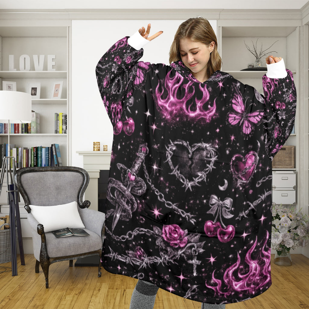 Dark Cupid Blanket Hoodie