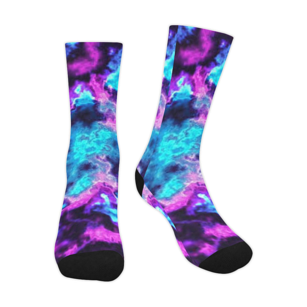 Blue Fade Mens Socks