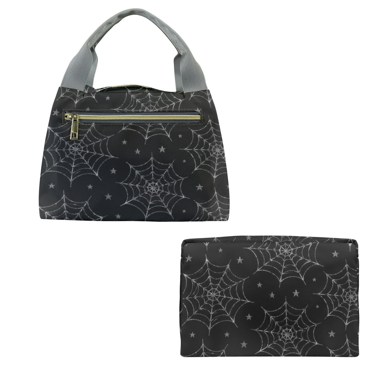 Silver Web Portable Storage Bag