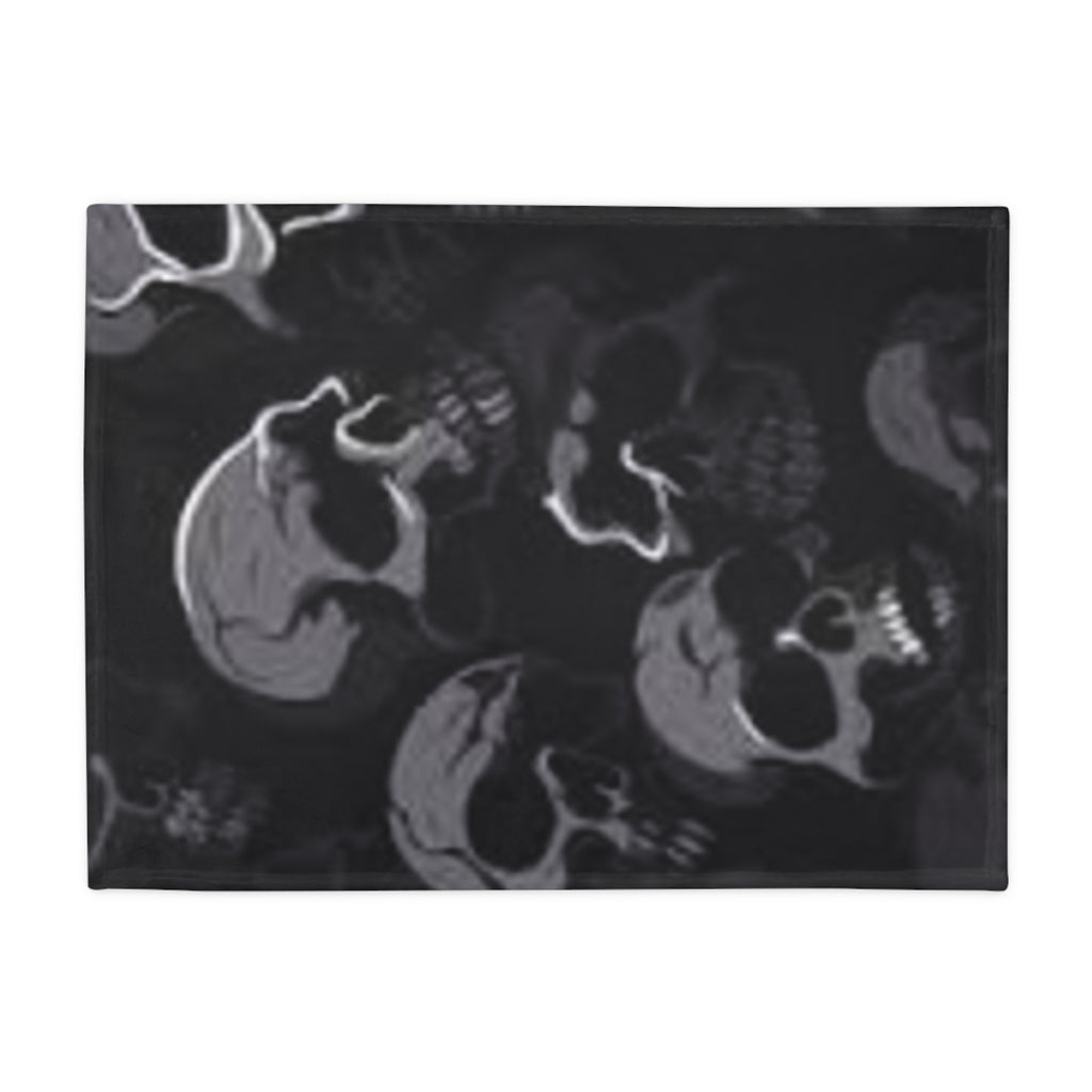Dark Skull Plush Fleece Blanket