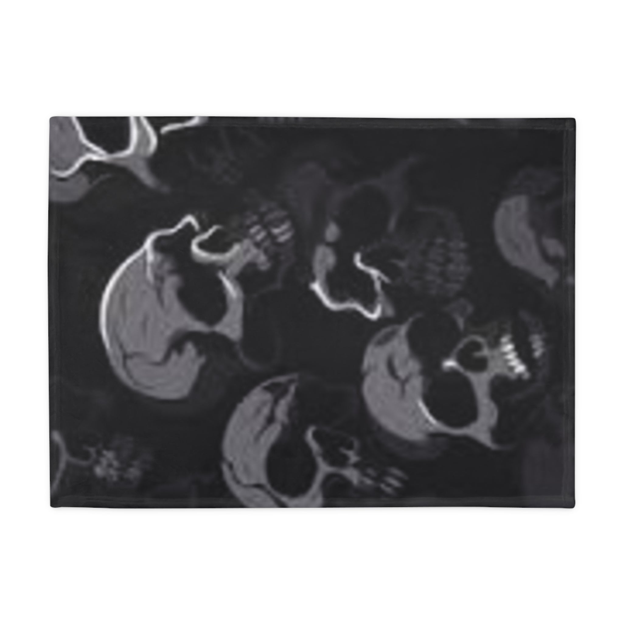 Dark Skull Plush Fleece Blanket