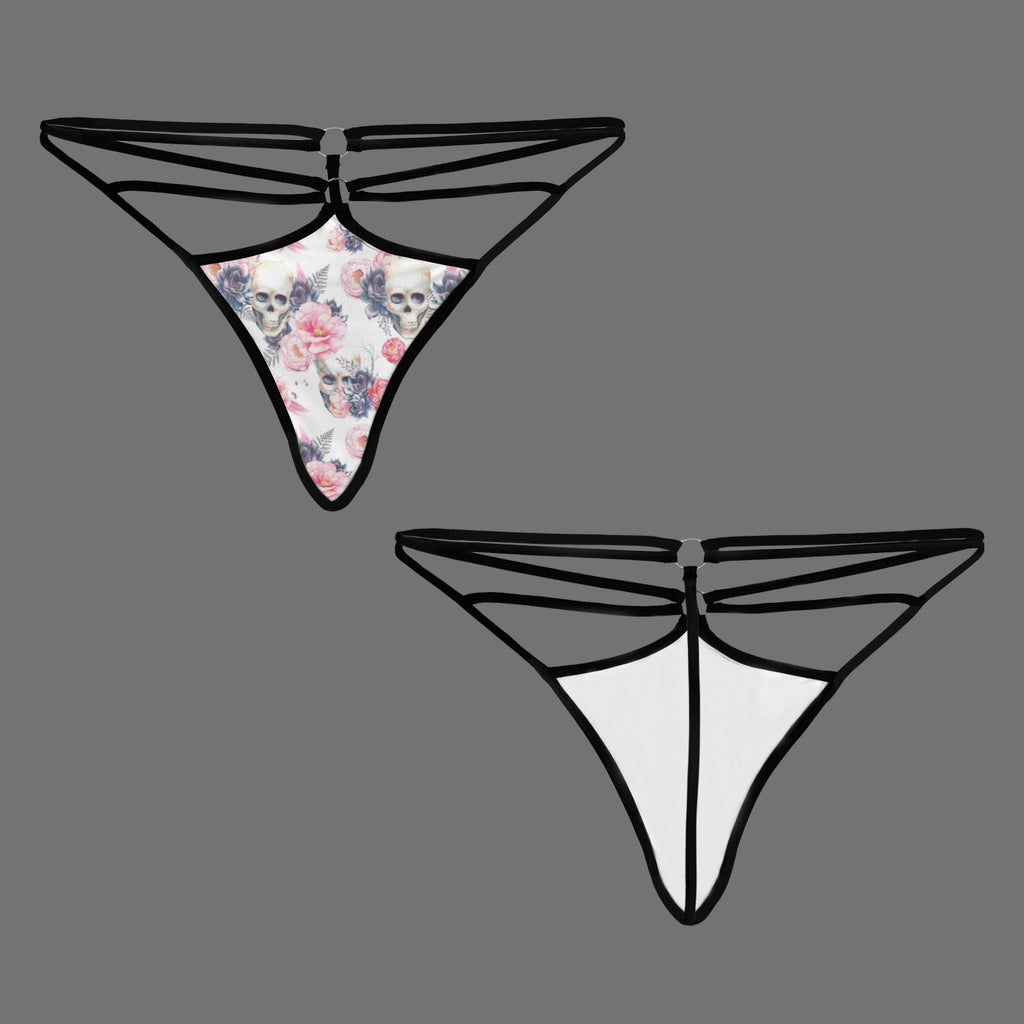 Rosey Skull T Back Thong