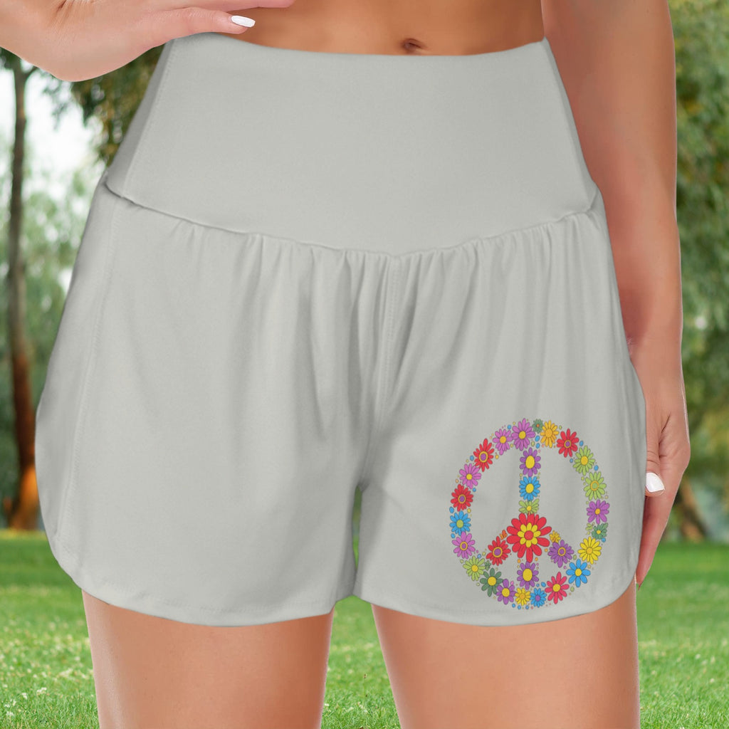 Floral peace Athletic Shorts