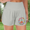 Floral peace Athletic Shorts