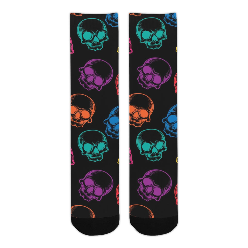 Mens Neon Skulls Socks