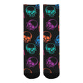 Mens Neon Skulls Socks
