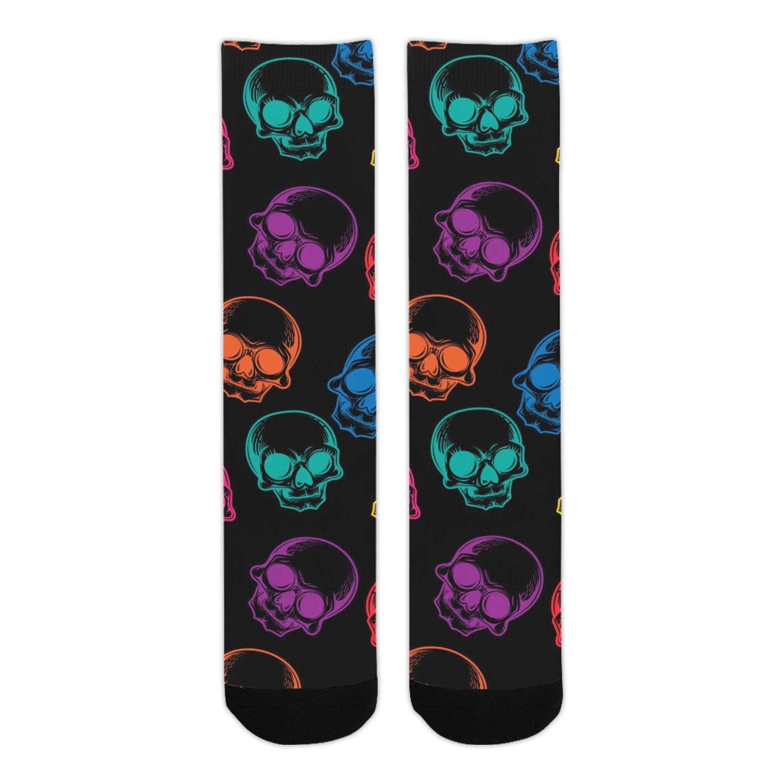 Mens Neon Skulls Socks