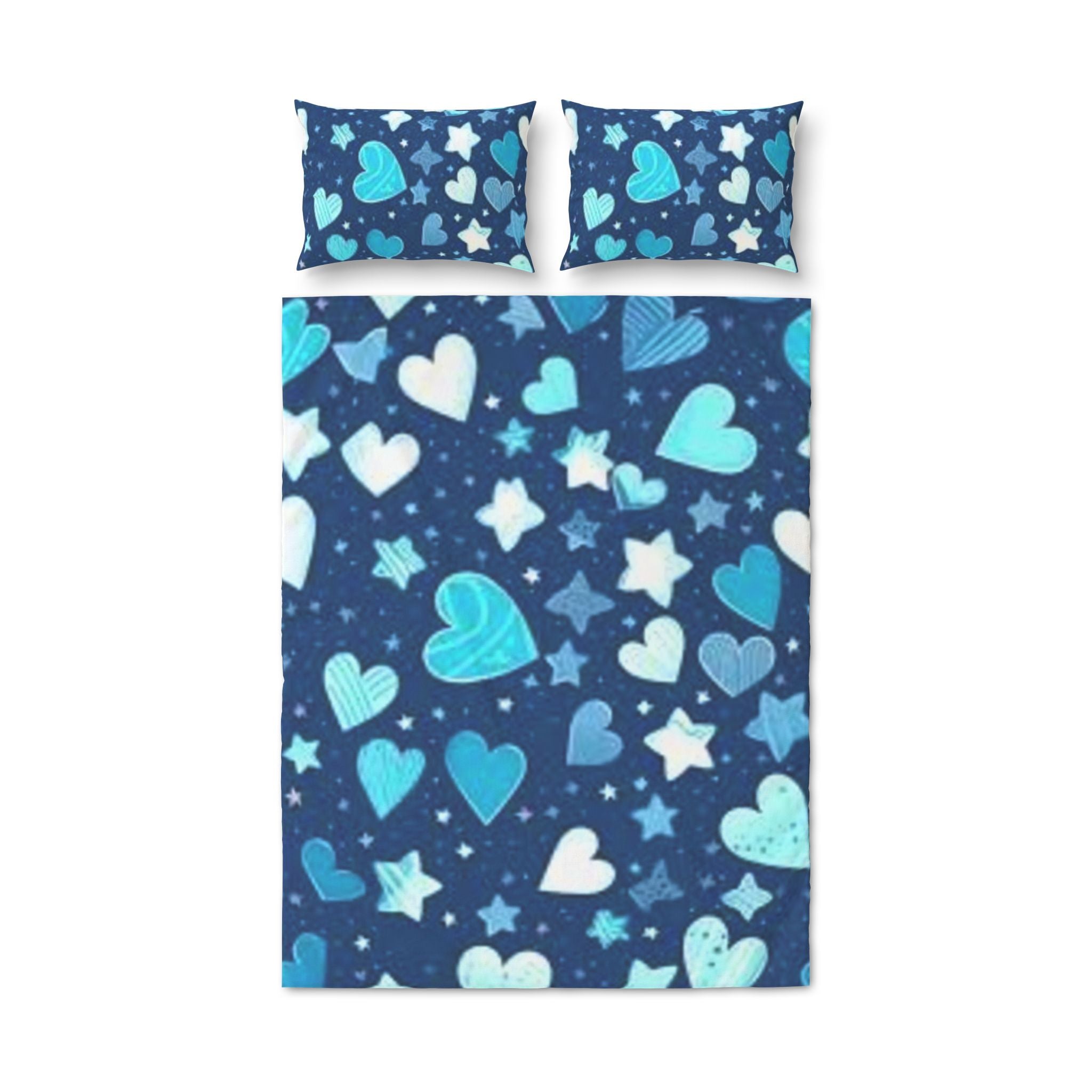 Night Sky Love 3pc Quilt Cover Set