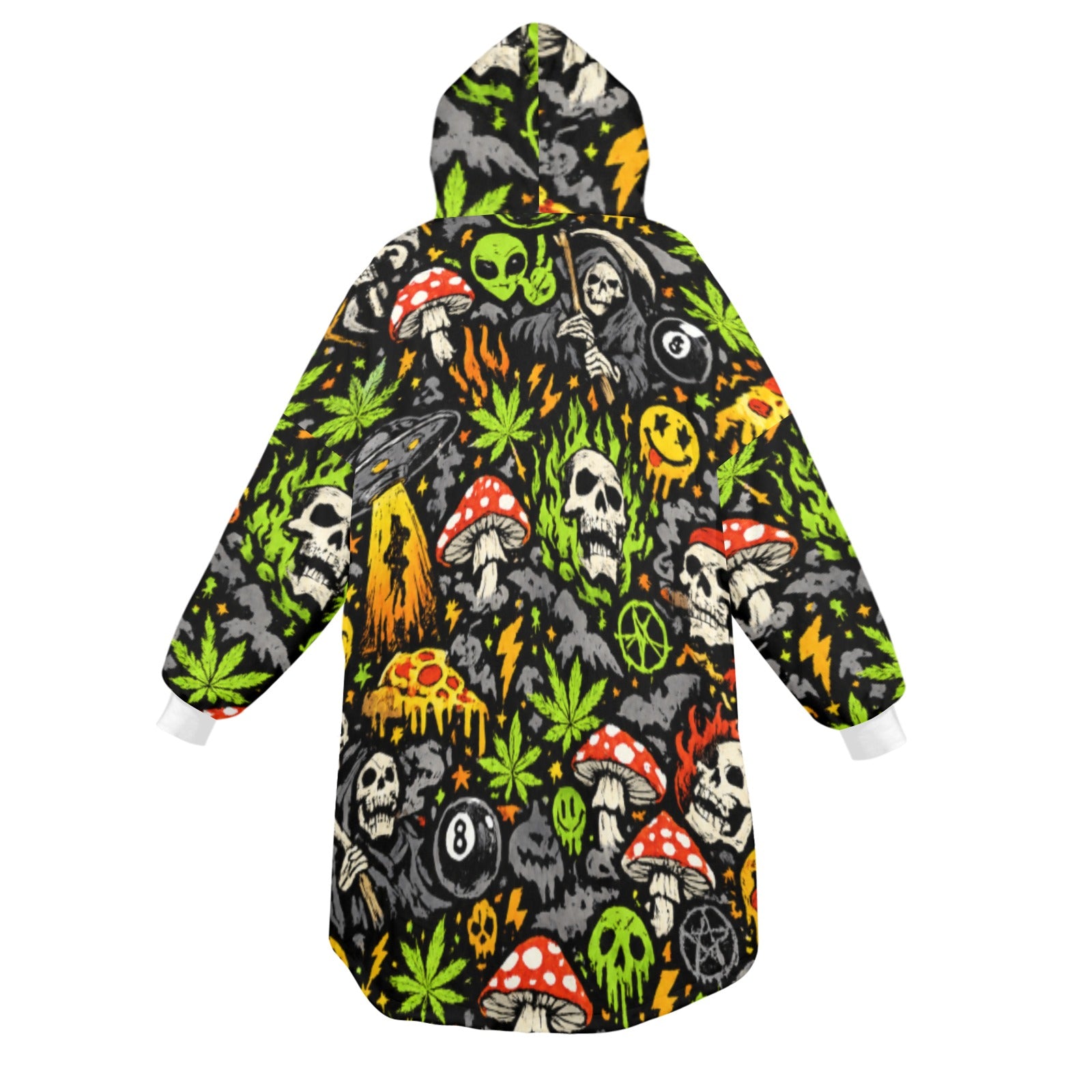 Skull Static Blanket Hoodie