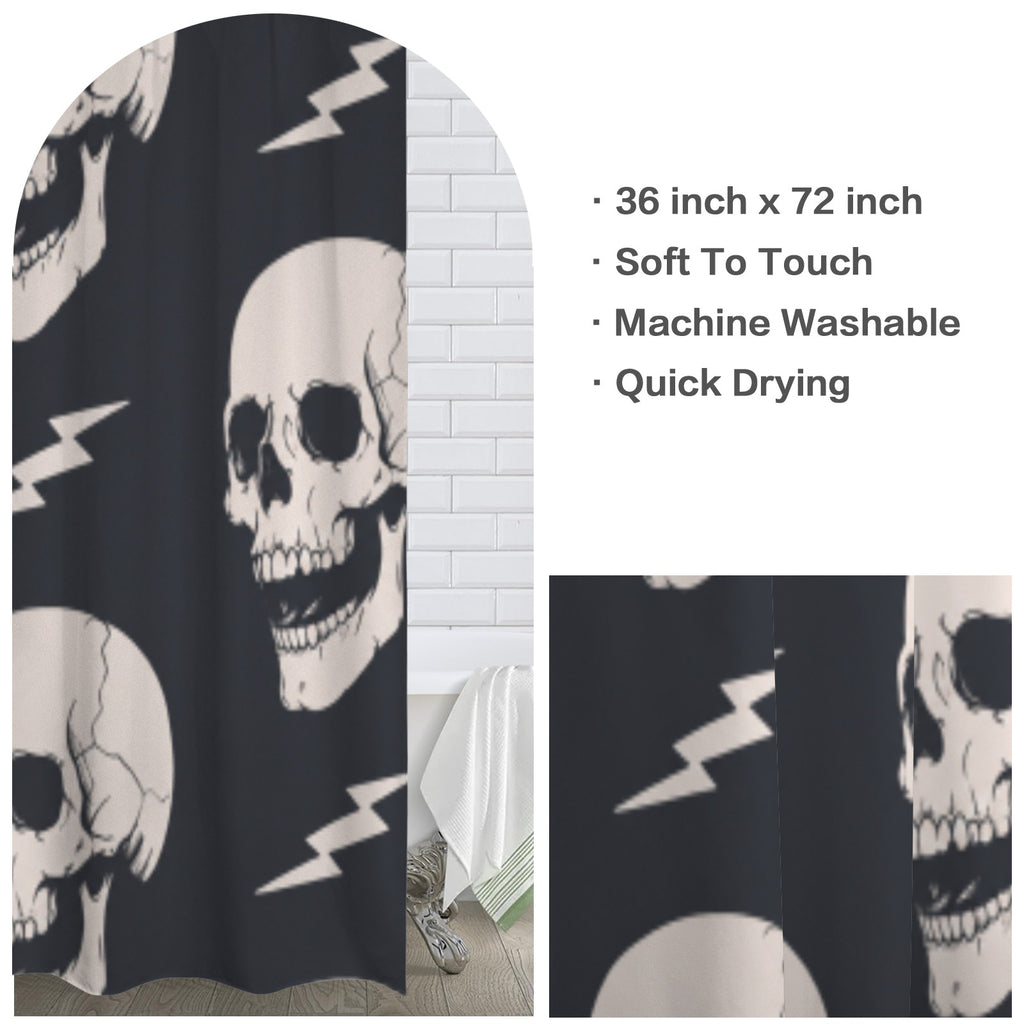 Electric Skull Shower Curtain