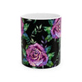 Purple Water Rose Ceramic Mug