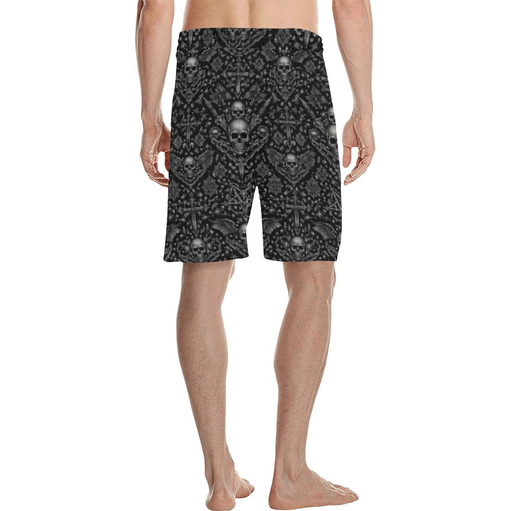 Black Steel Lounge Shorts